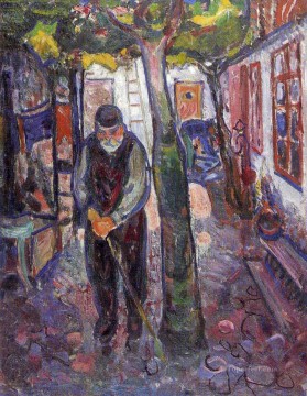 エドヴァルド・ムンク Painting - ヴァルネミュンデの老人 1907年 エドヴァルド・ムンク